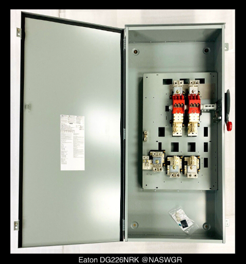 Eaton DG226NRK General Duty Safety Switch - 600A/240V/2P/N3R - Unused