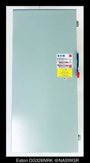 Eaton DG326NRK General Duty Safety Switch - 600A/240V/3P/N3R - Unused