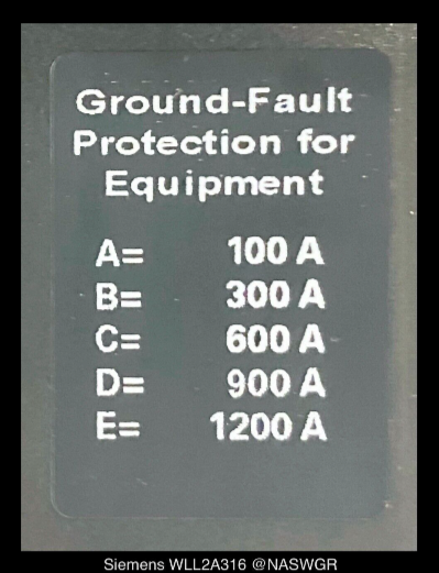 Siemens WL WLL2A316 Circuit Breaker (E/O,D/O) - 1600 Amp