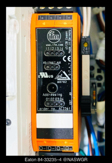 Eaton 84-33235-4 Enclosed Industrial Control Panel - 2.4A/480v/NEMA 1 - Unused