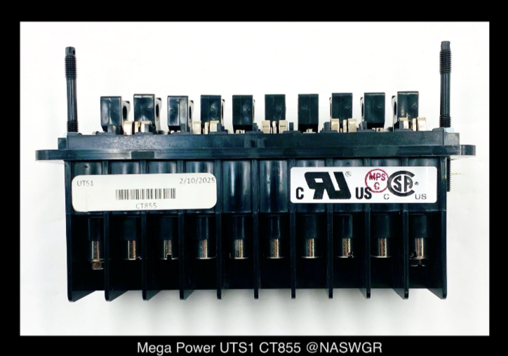 Mega Power Systems UTS1, CT855 Universal Test Switch - 10 Pole - Unused