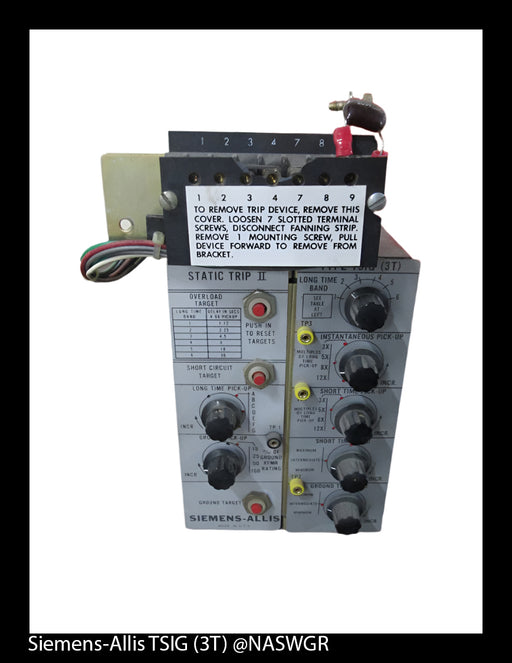 Siemens-Allis Static Trip II Type TSIG (3T)