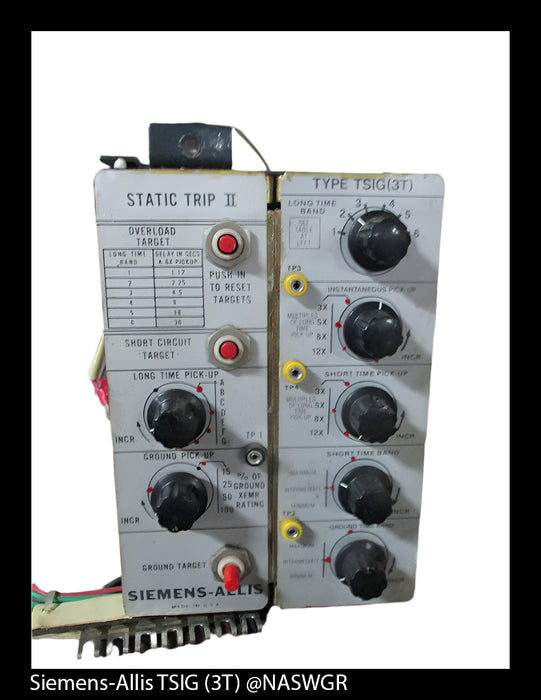 Siemens-Allis Static Trip II Type TSIG (3T)