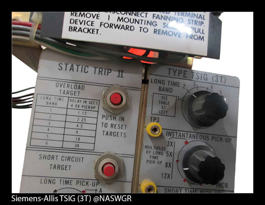 Siemens-Allis Static Trip II Type TSIG (3T)