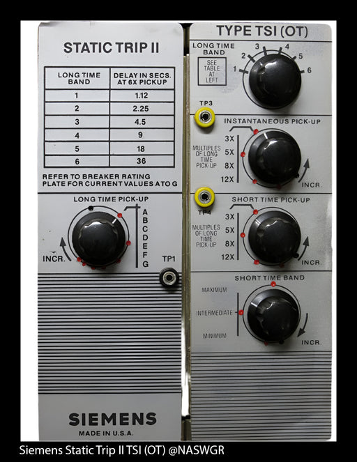 Siemens Static Trip II Type TSI (OT)
