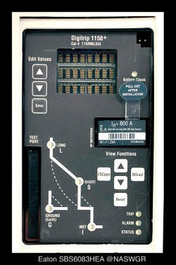 Eaton Magnum SB SBS6083HEA Breaker (M/O,B/I) - 800 Amp - Unused