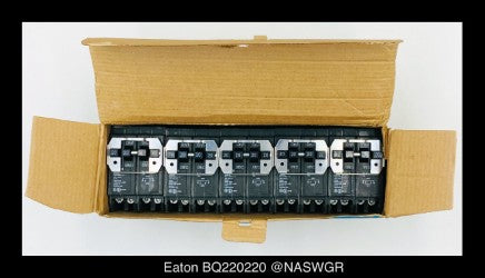 Eaton BQ220220 BR Loadcenter CTL Plug-On Breaker - 20 Amp - Unused - Lot of 5