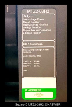 Square D MTZ2-08H2 Circuit Breaker (E/O,D/O) - 800 Amp - Unused