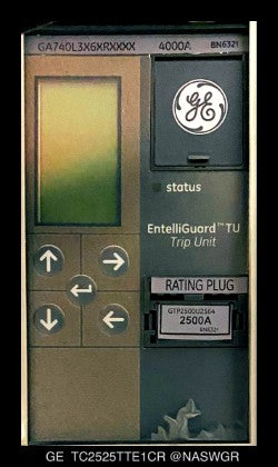 GE Power Break TC2525TTE1CR Breaker (E/O,D/O) - 2500 Amp