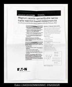 Eaton LN403HADNNNNNWC Magnum Universal Cassette - 1600-4000 Amp - Unused