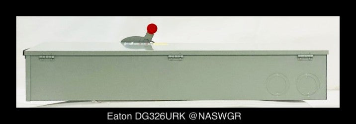 Eaton DG326URK General Duty Safety Switch - 600A/240V/3P/N3R - Unused/Warranty