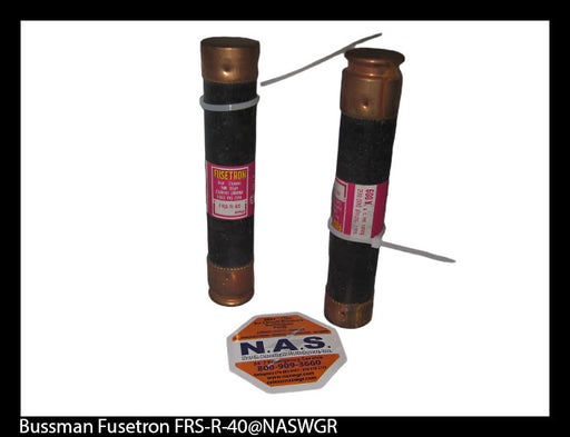 Bussman Fusetron Fuse, 40 Amp, 600 Volt, PN: FRS-R-40