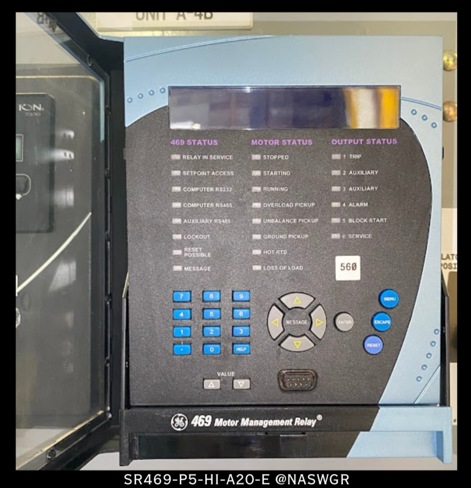 General Electric Multilin SR469-P5-HI-A20-E Motor Management Relay