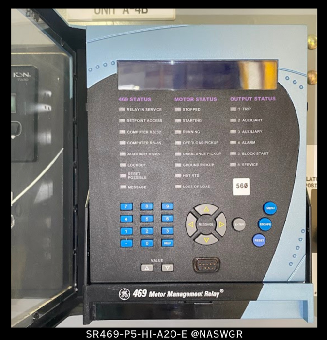 General Electric Multilin SR469-P5-HI-A20-E Motor Management Relay