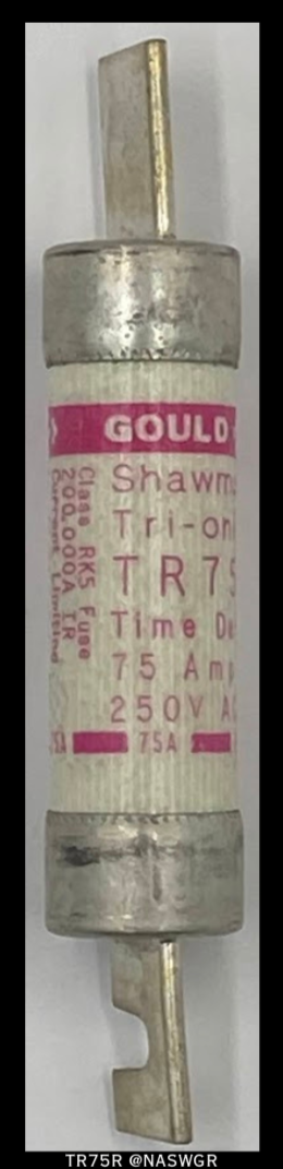 GOULD SHAWMUT TR75R Fuse - 75A/250V - Unused
