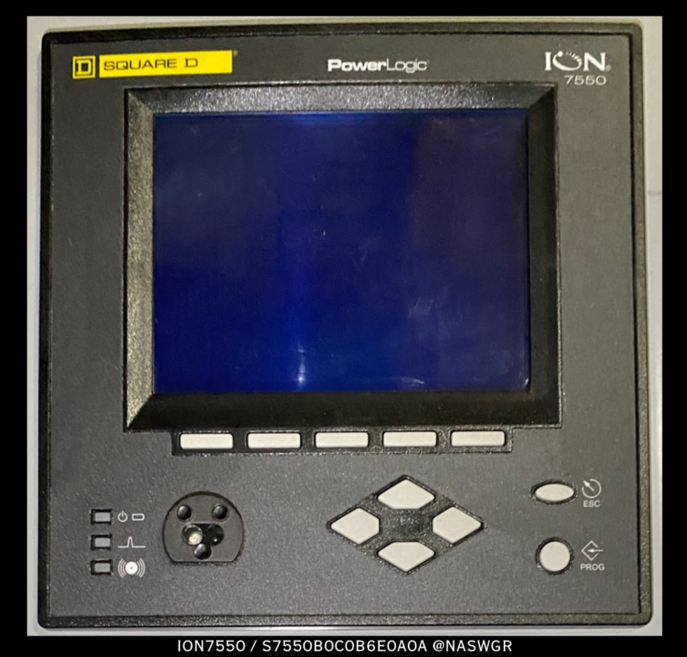 Square D PowerLogic ION7550, S7550B0C0B6E0A0A Advanced Meter