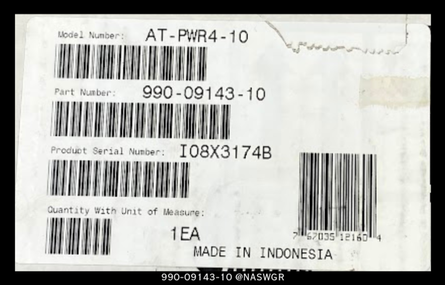 Allied Telesyn AT-PWR4 Power Supply - 100-120vAC/200-240vAC - Unused