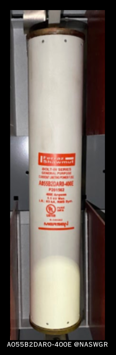 Ferraz Shawmut A055B2DAR0-400E Current Limiting Fuse - 400E Amp, 5.5kV
