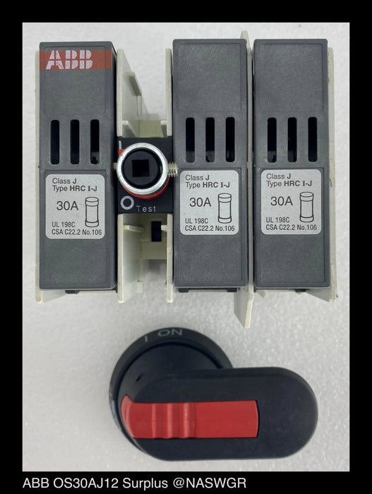 ABB Open Disconnects, POWERLINE Series ~ Item# OS30AJ12 - Unused Surplus