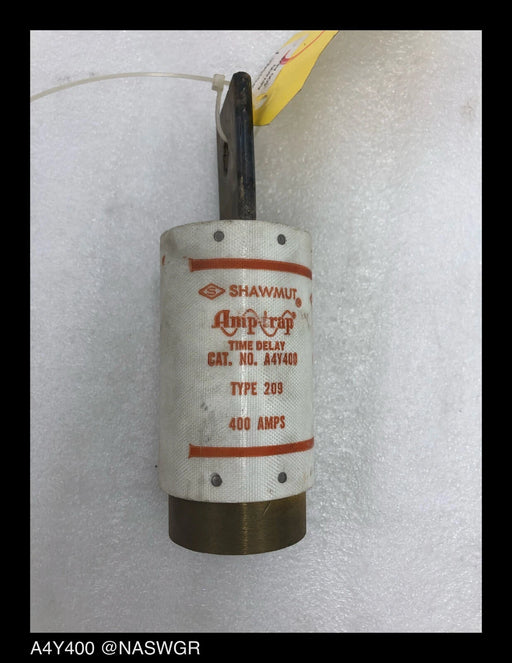 A4Y400 , Shawmut Amp-Trap A4Y400 Time Delay Fuse , Type: 209 , 400 Amps , PN: A4Y400