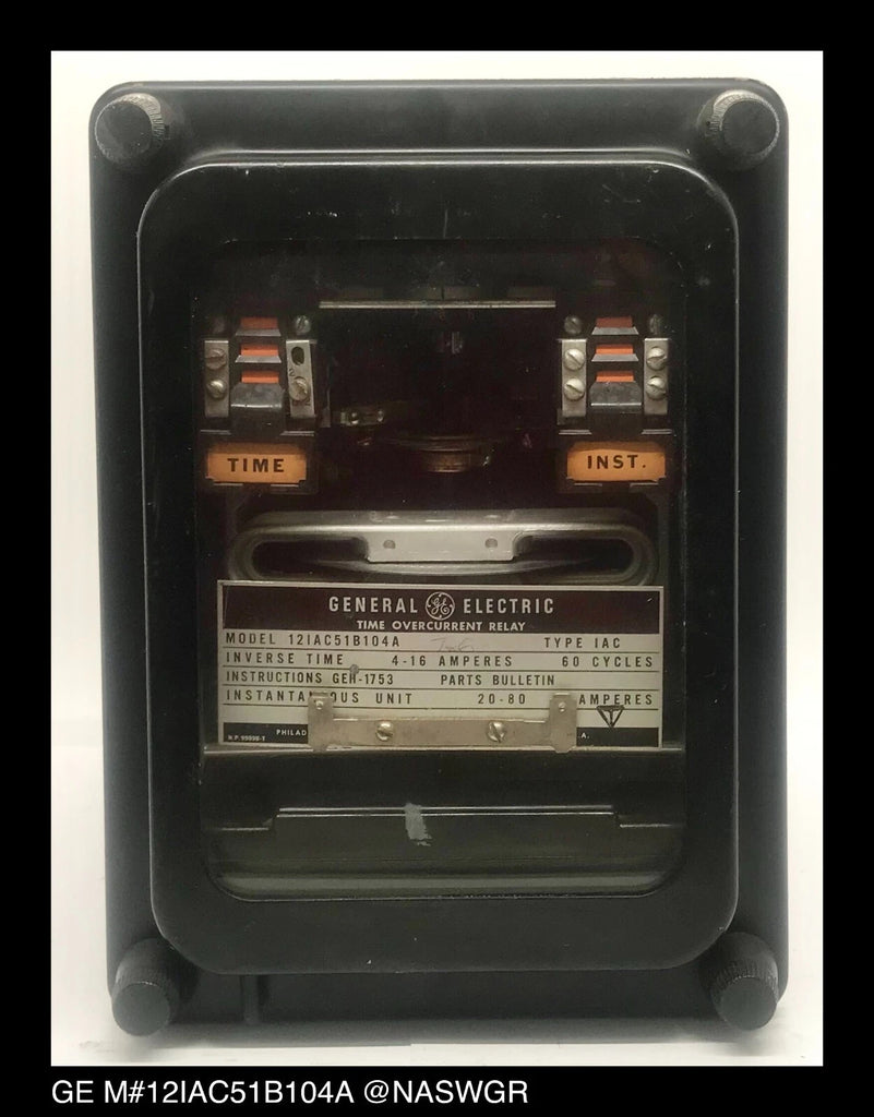 GE 12IAC51B104A Overcurrent Relay - 4/16 Amp