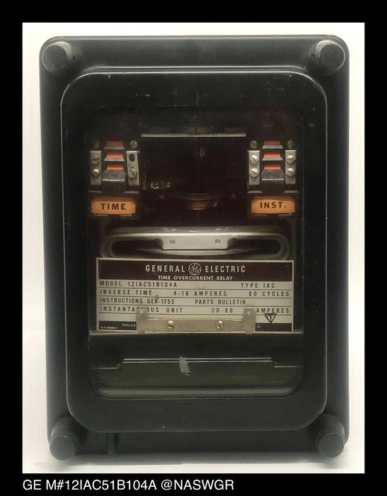 GE 12IAC51B104A Overcurrent Relay - 4/16 Amp