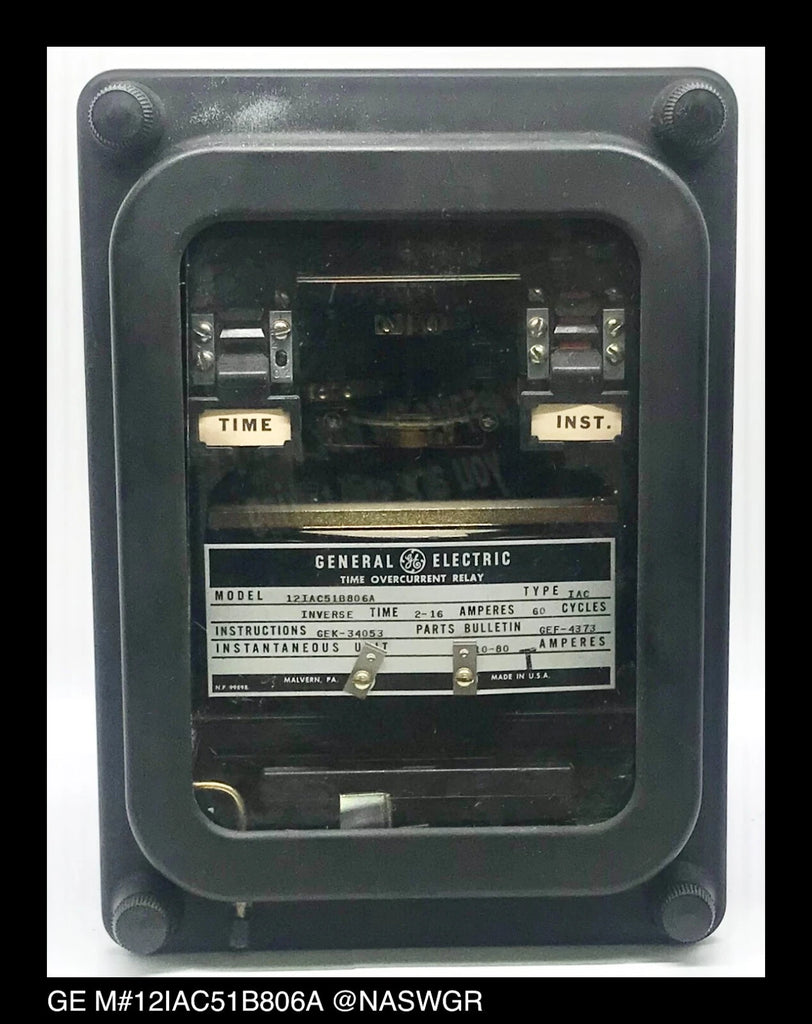 GE 12IAC51B806A Overcurrent Relay - 2/16 Amp