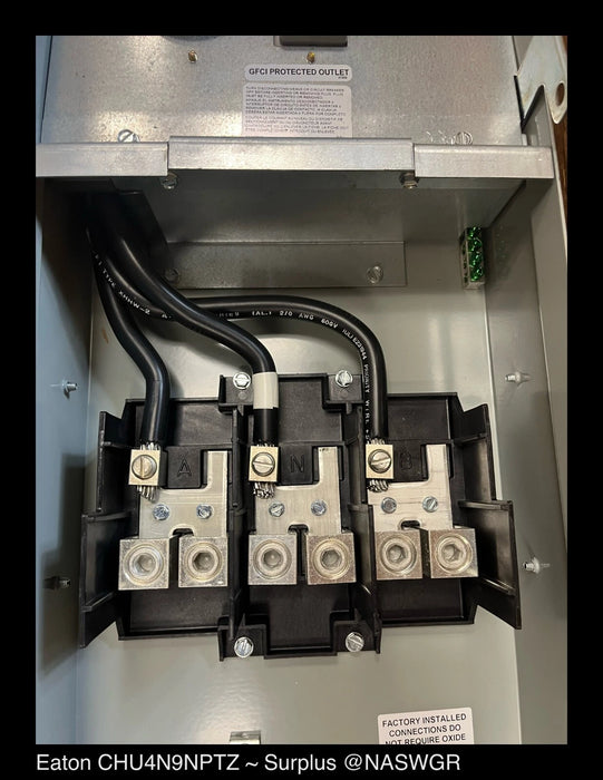 Eaton CHU4N9NPTZ Pedestal Mount Unmetered 125A/120/240VAC - Surplus