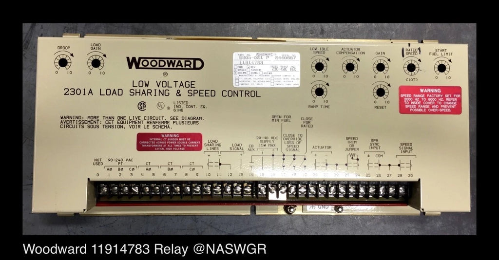 Woodward 11914783 - 2301A Load Sharing & Speed Controller