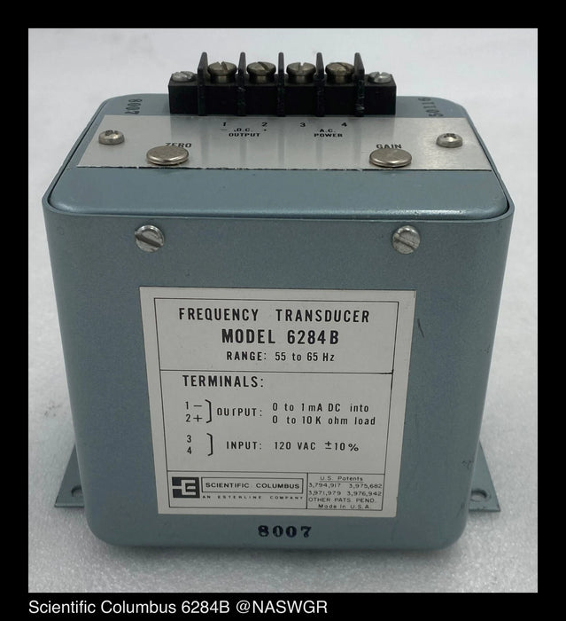 Scientific Columbus Model 6284B Frequency Transducer