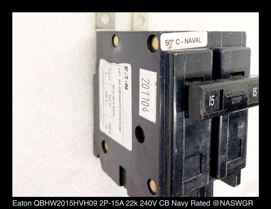 Eaton QBHW2015VH09 Molded Case Circuit Breaker - 15 Amp - Unused Surplus