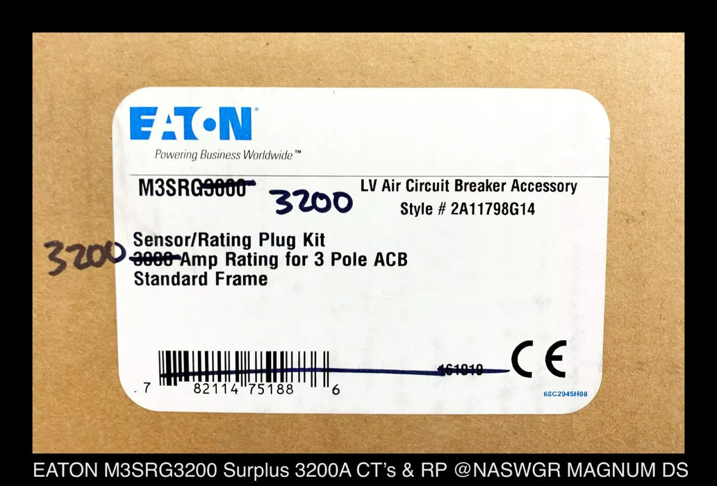 Eaton M3SRG3200 Magnum Sensor and Rating Plug 3200A - Surplus
