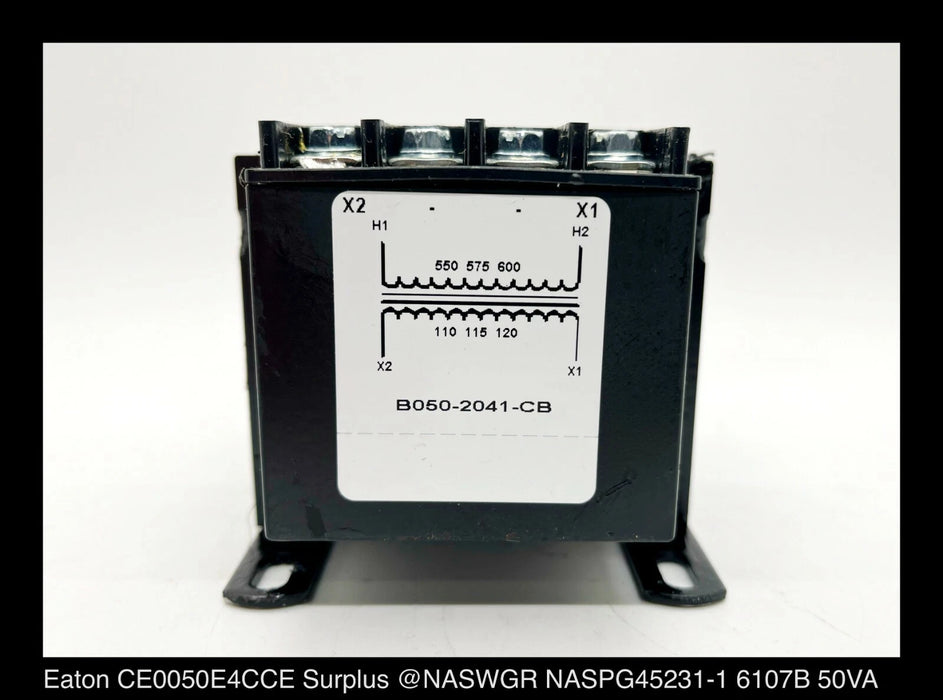 Eaton CE0050E4CCE 50VA Industrial Control Transformer - Surplus