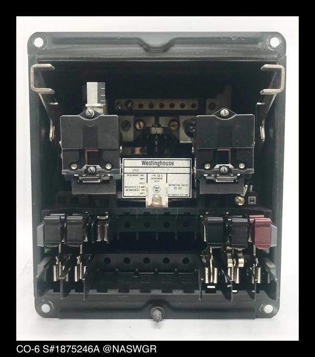 Westinghouse CO-6, 1875246A Overcurrent Relay - 2/6 Amp