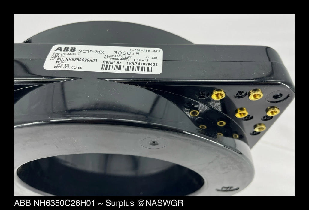 ABB 6350C26H01 SCV-MR Current Transformer 3000:5A Ratio - Surplus