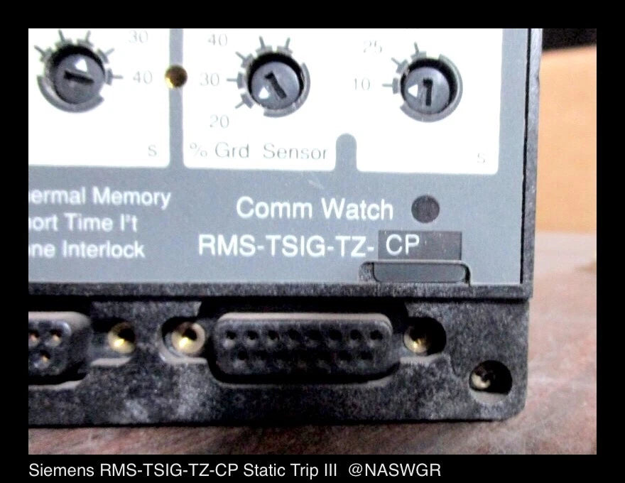 Siemens RMS-TSIG-TZ-CP Static Trip III Relay