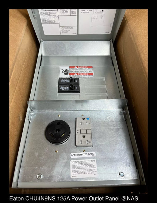 Eaton CHU4N9NS 125A Power Outlet Meter Panel - Unused