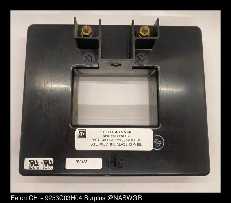 Cutler Hammer 9253C03H04 400:1 Neutral Sensor