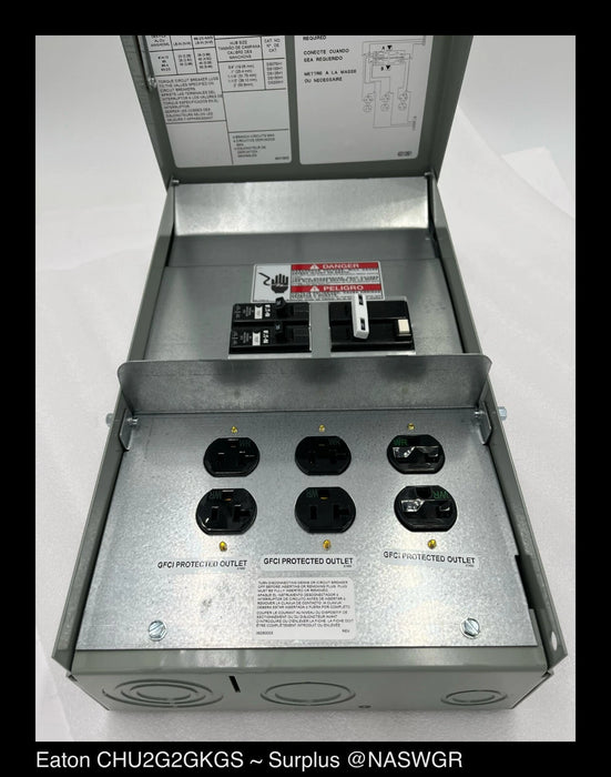 Eaton CHU2G2GKGS 125A Power Outlet Panel - Unused Surplus
