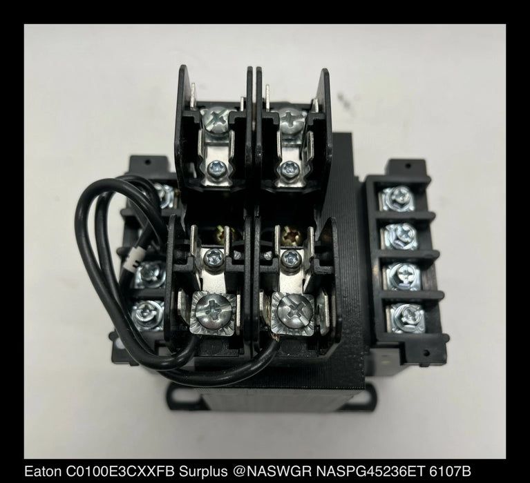 Eaton C0100E3CXXFB 100VA Industrial Control Transformer - Surplus