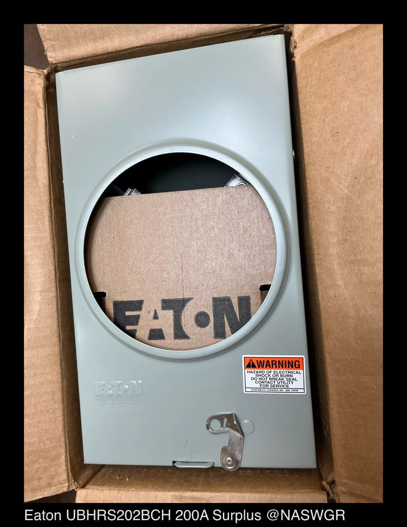 Eaton UBHRS202BCH 200A Meter Socket 600V 4-Jaw - Surplus