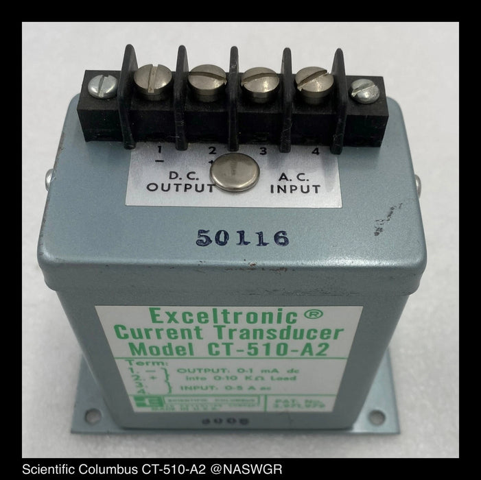 SCIENTIFIC COLUMBUS CT-510-A2 Exceltronic Current Transducer