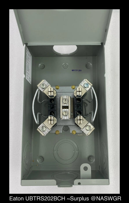 Eaton UBTRS202BCH Single Meter Socket 200A/600V - Unused