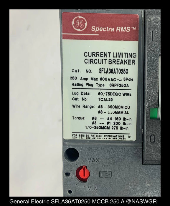 GE Spectra RMS SFLA36AT0250 Circuit Breaker - 200 Amp