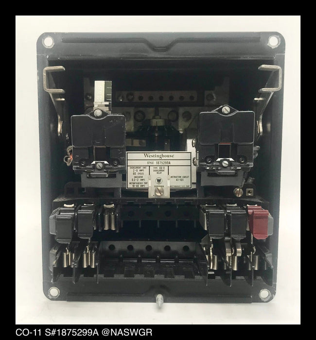Westinghouse CO-11, 1875299A Overcurrent Relay - 2/6 Amp