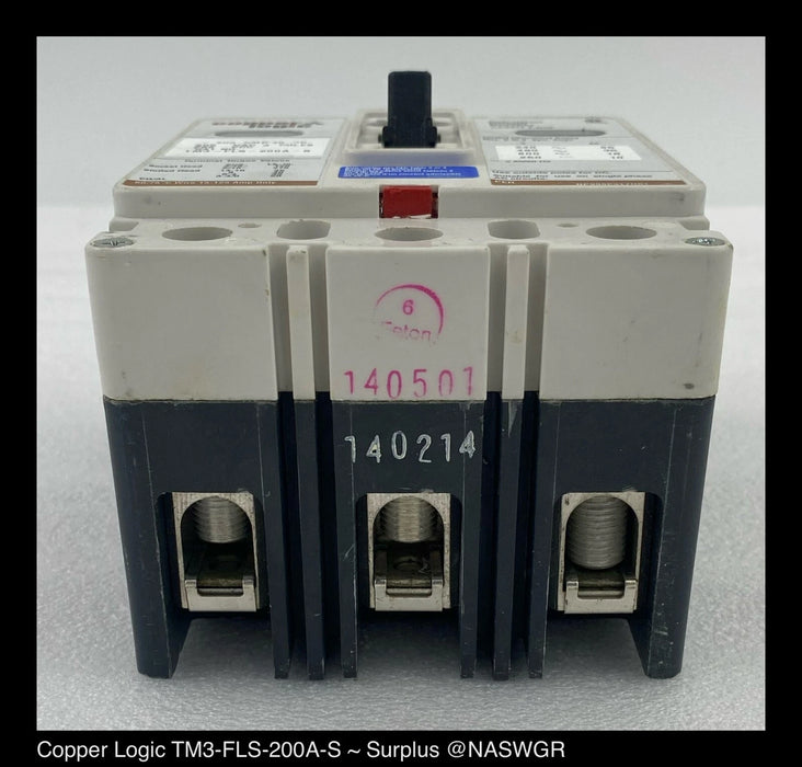 Copper Logic TM3-FLS-200A-S Molded Case Circuit Breaker - 200 Amp - Unused