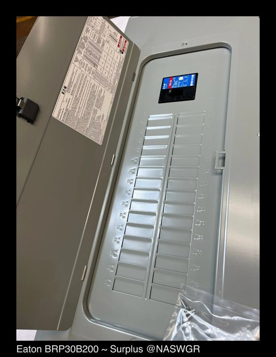 Eaton BRP30B200 200A BR Main Breaker Load Center - Surplus