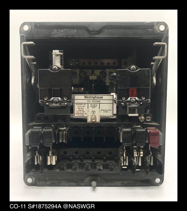 Westinghouse CO-11, 1875294A Overcurrent Relay - 0.5/2.5 Amp