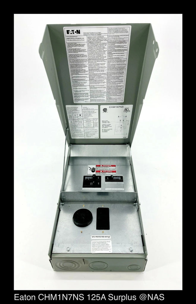 Eaton 125A Power Outlet Meter Panel Surface Mount Ring Type Socket CHM1N7NS