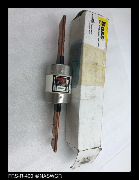Bussmam FRS-R-400 Fusetron Dual Element Time Delay Current Limiting Fuse Surplus